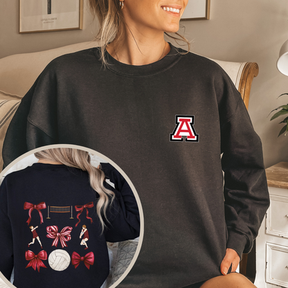 Alder Volleyball Pretty Prep Crewneck Sweatshirt