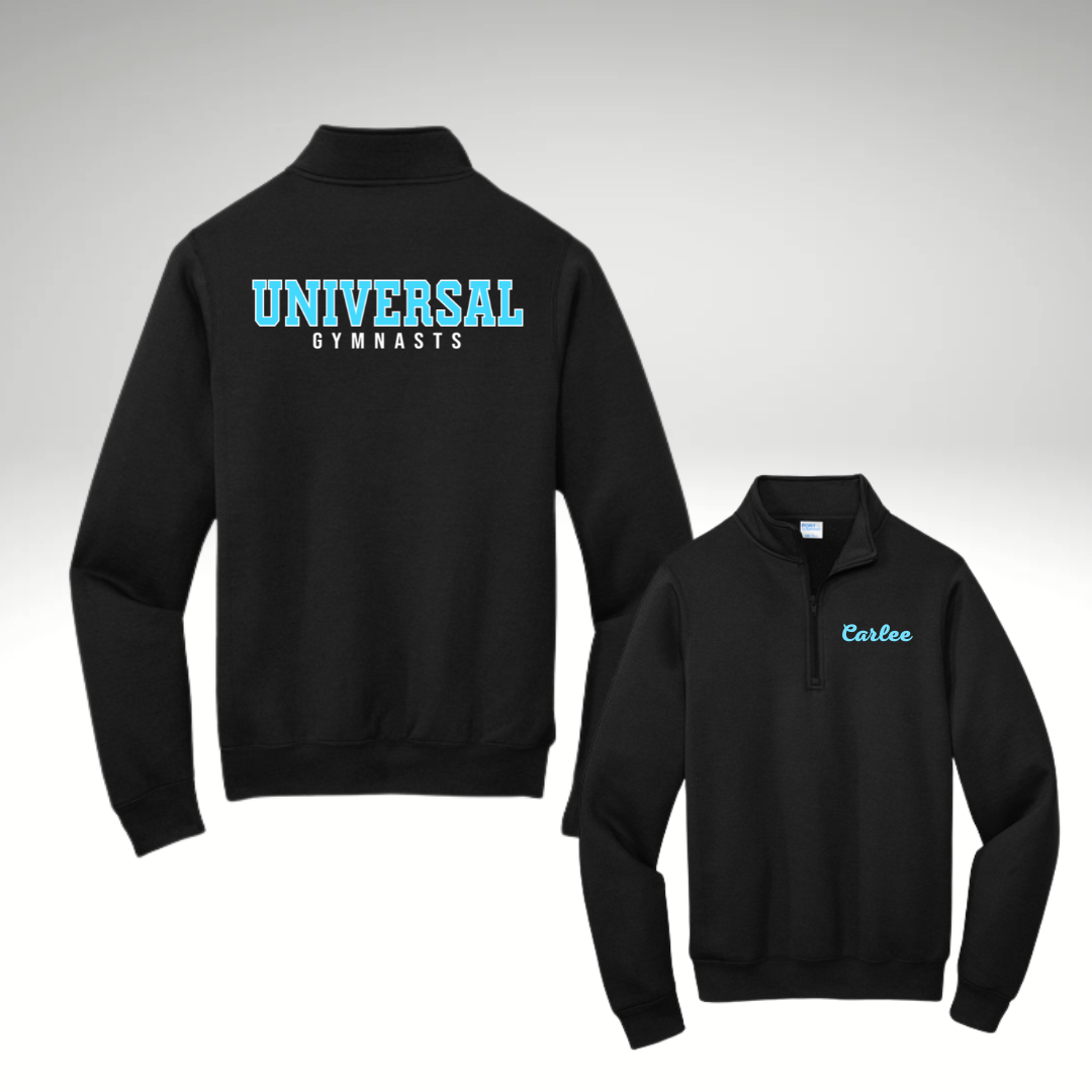 Universal Gymnasts 1/4 Zip Crewneck 1