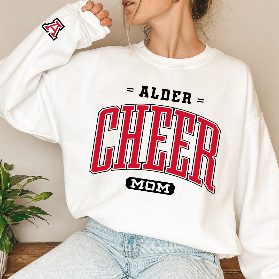 Alder Cheer MOM Crewneck Sweatshirt