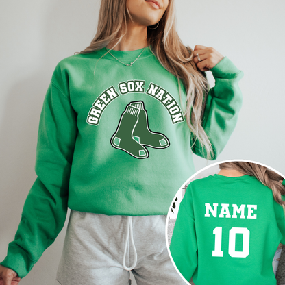 Green Sox Crewneck Sweatshirt Style 3