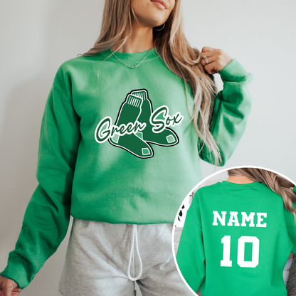 Green Sox Crewneck Sweatshirt Style 4