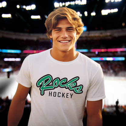 Coffman Hockey Tee Logo Rocks