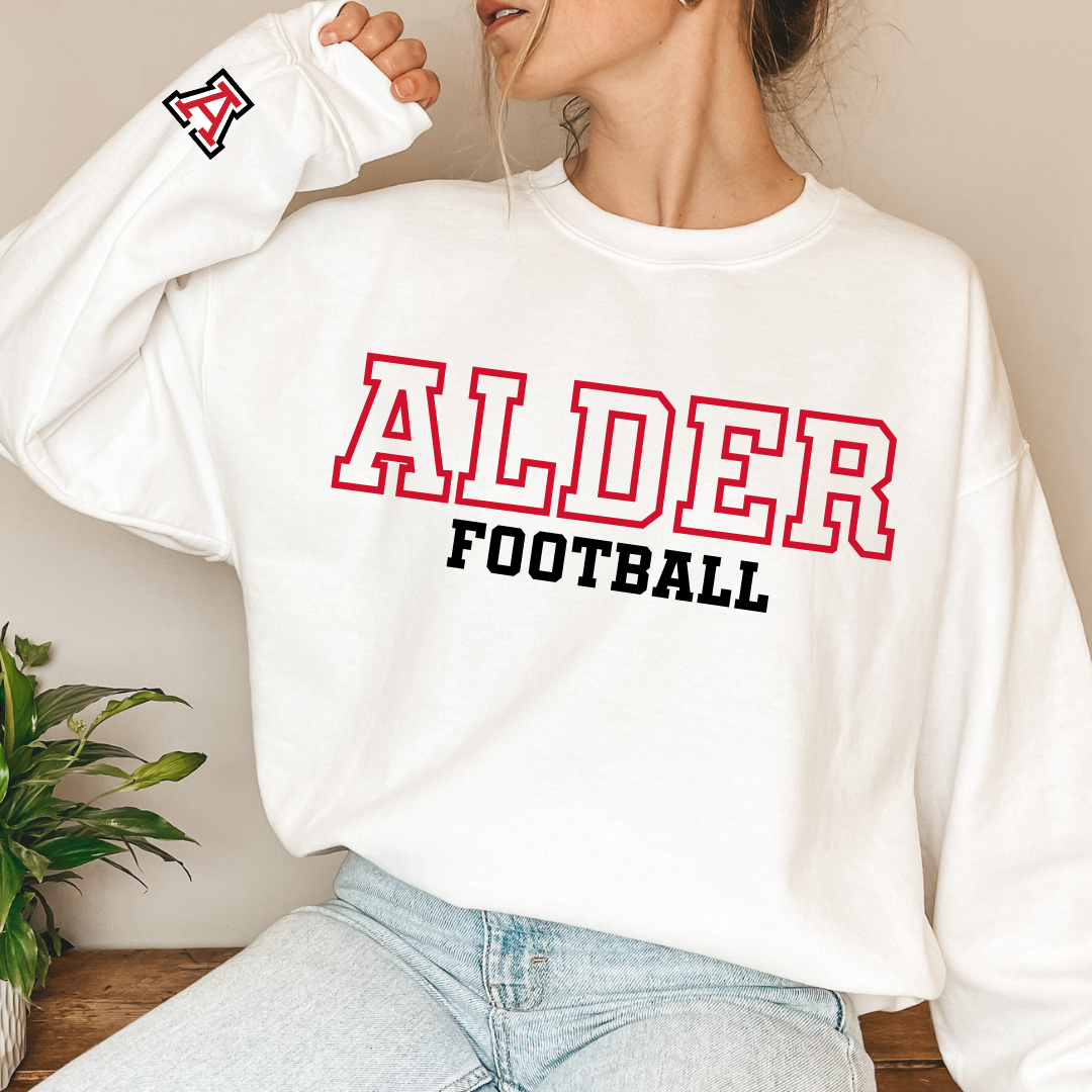 Alder Football Crewneck Sweatshirt