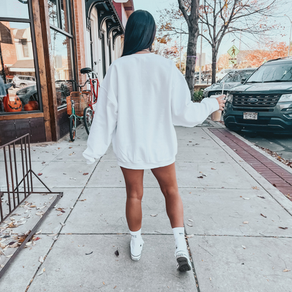 HCA Heart Crewneck Sweatshirt White