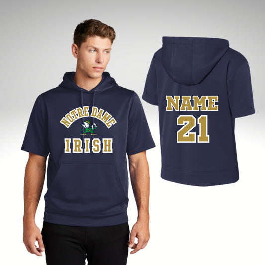DFL NOTRE DAME IRISH Short Sleeve Hoodie