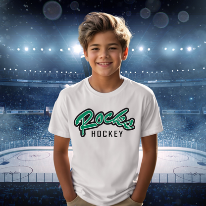 Coffman Hockey Tee Logo Rocks