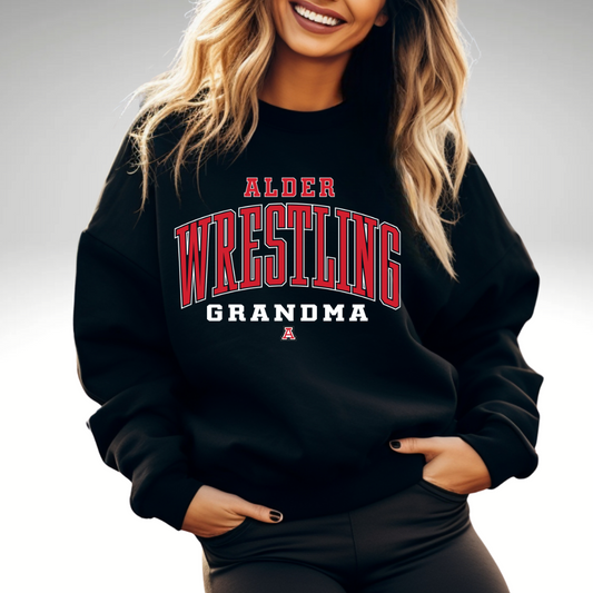 Alder Wrestling GRANDMA Crewneck Sweatshirt