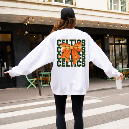 Celtics PRETTY PREP Basketball Crewneck Sweatshirt