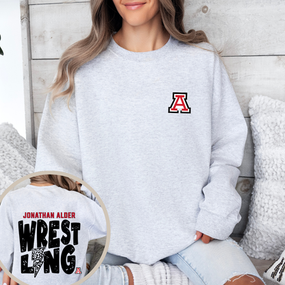 Alder Wrestling BOLT Crewneck Sweatshirt