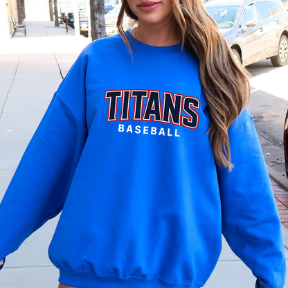 Grove City Titans Baseball Crewneck Style 2