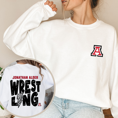 Alder Wrestling BOLT Crewneck Sweatshirt