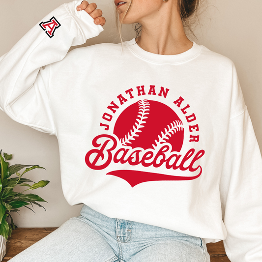 Alder Baseball Crewneck Sweatshirt