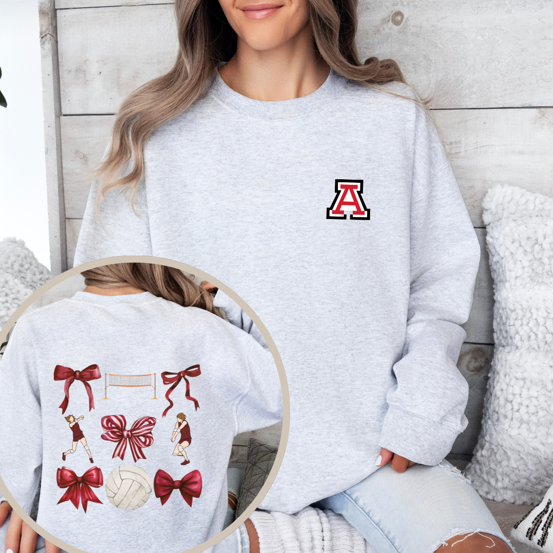 Alder Volleyball Pretty Prep Crewneck Sweatshirt