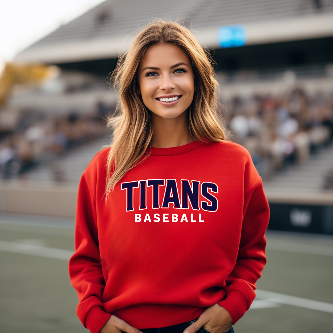 Grove City Titans Baseball Crewneck Style 4