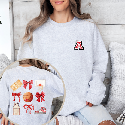 Alder Basketball Pretty Pep Crewneck Sweatshirt