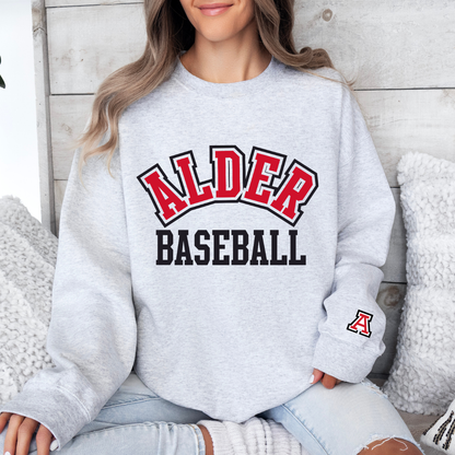 Alder Baseball Crewneck Sweatshirt