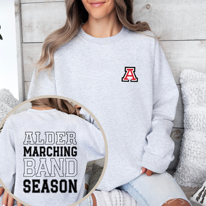 Alder Marching Band Season Crewneck Sweatshirt