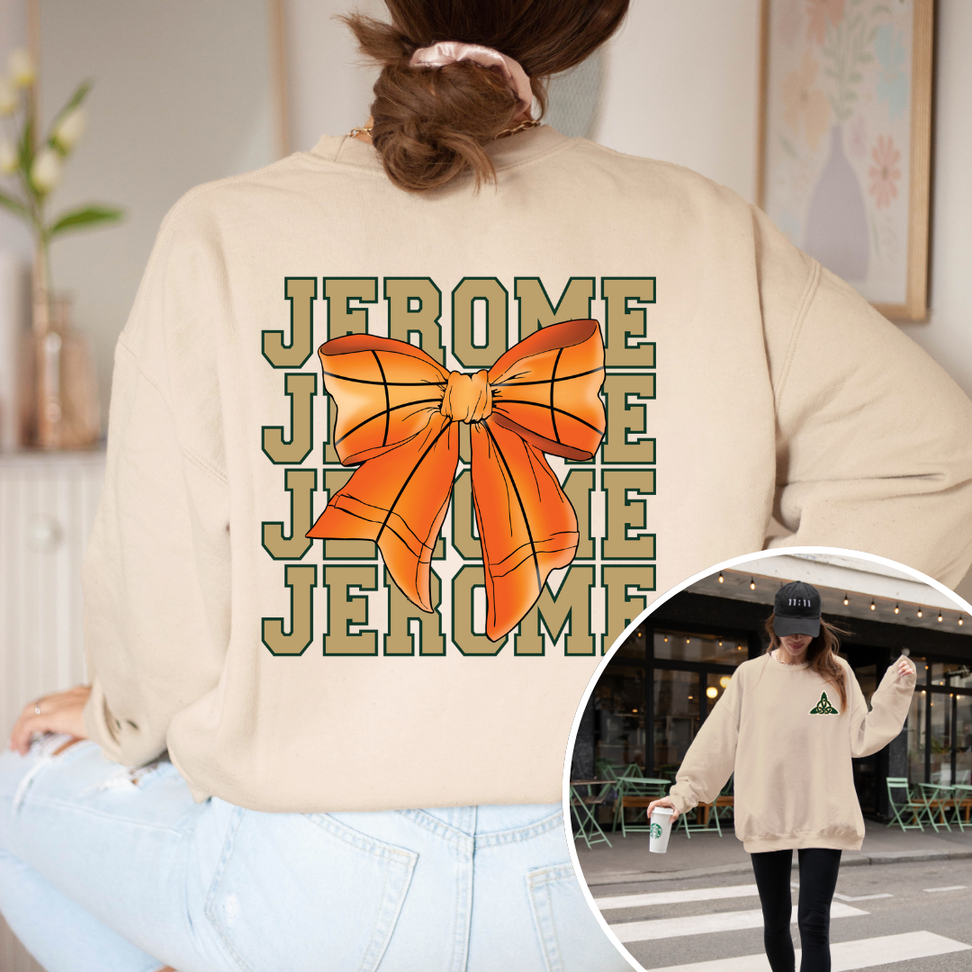 Jerome PRETTY PREP Logo Basketball Crewneck Sweatshirt