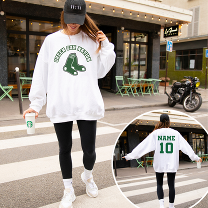 Green Sox Crewneck Sweatshirt Style 3