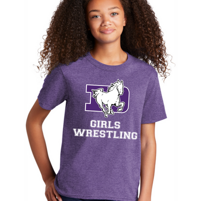 DeSales Cotton Tee - GIRLS WRESTLING DESIGN