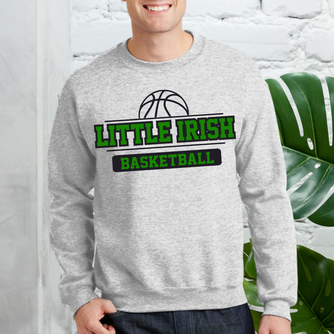 Little Irish Crewneck BASKETBALL