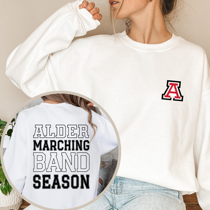 Alder Marching Band Season Crewneck Sweatshirt