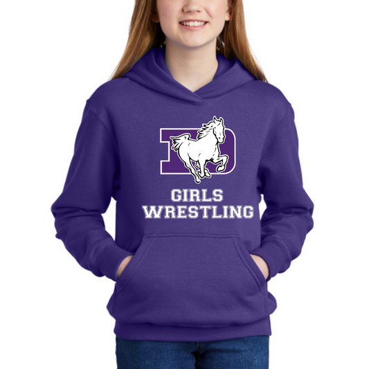 DeSales Hooded Fleece - GIRLS WRESTLING DESIGN