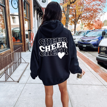 Hilliard CHEER HEART Hooded Sweatshirt