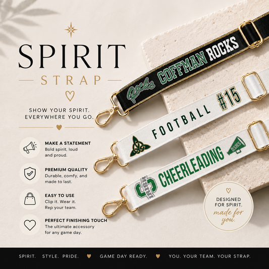 Custom Spirit Strap - Personalized Team Bag Strap