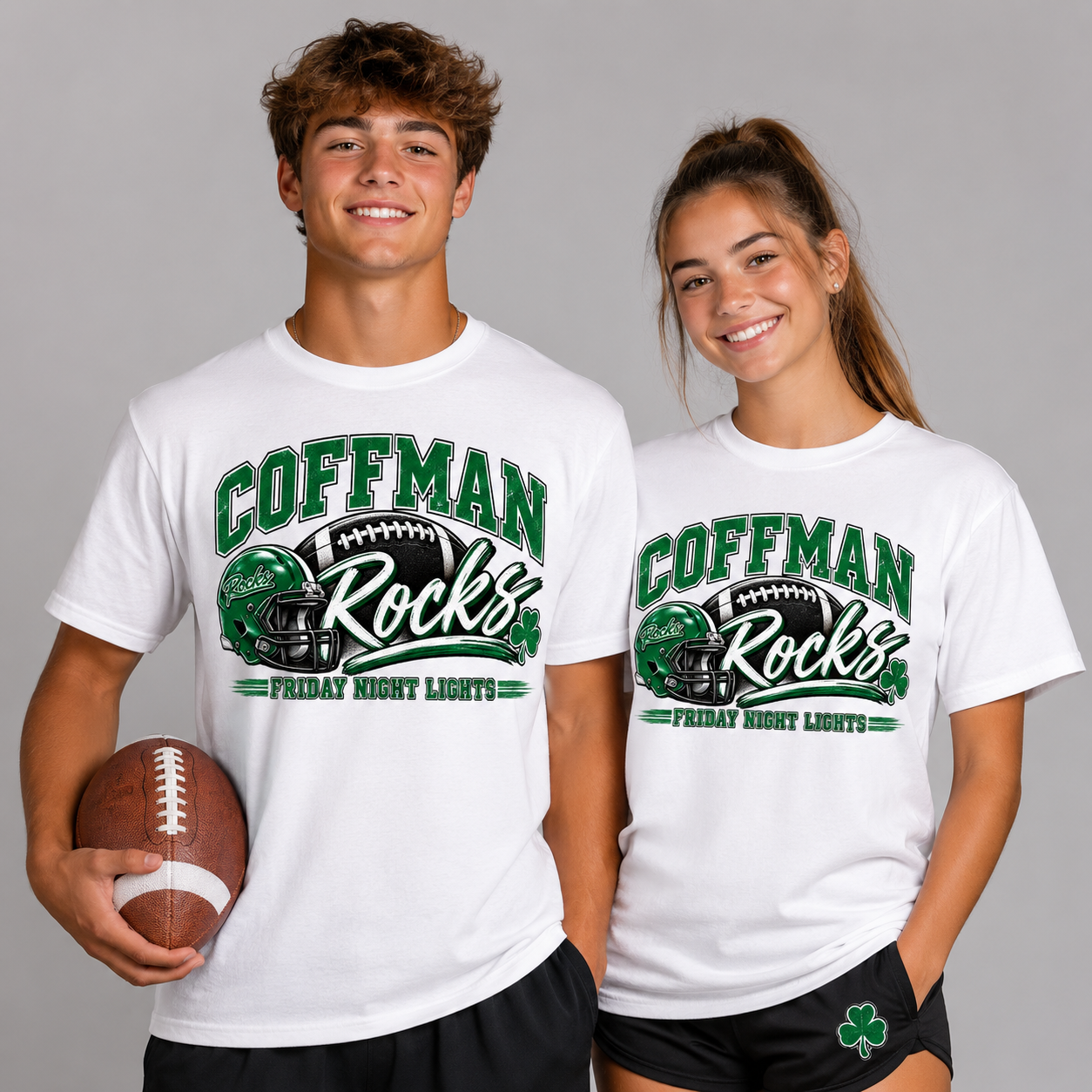 Dublin Coffman Rocks Football Tee