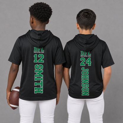 DFL Vikings Short Sleeve Performance Hoodie