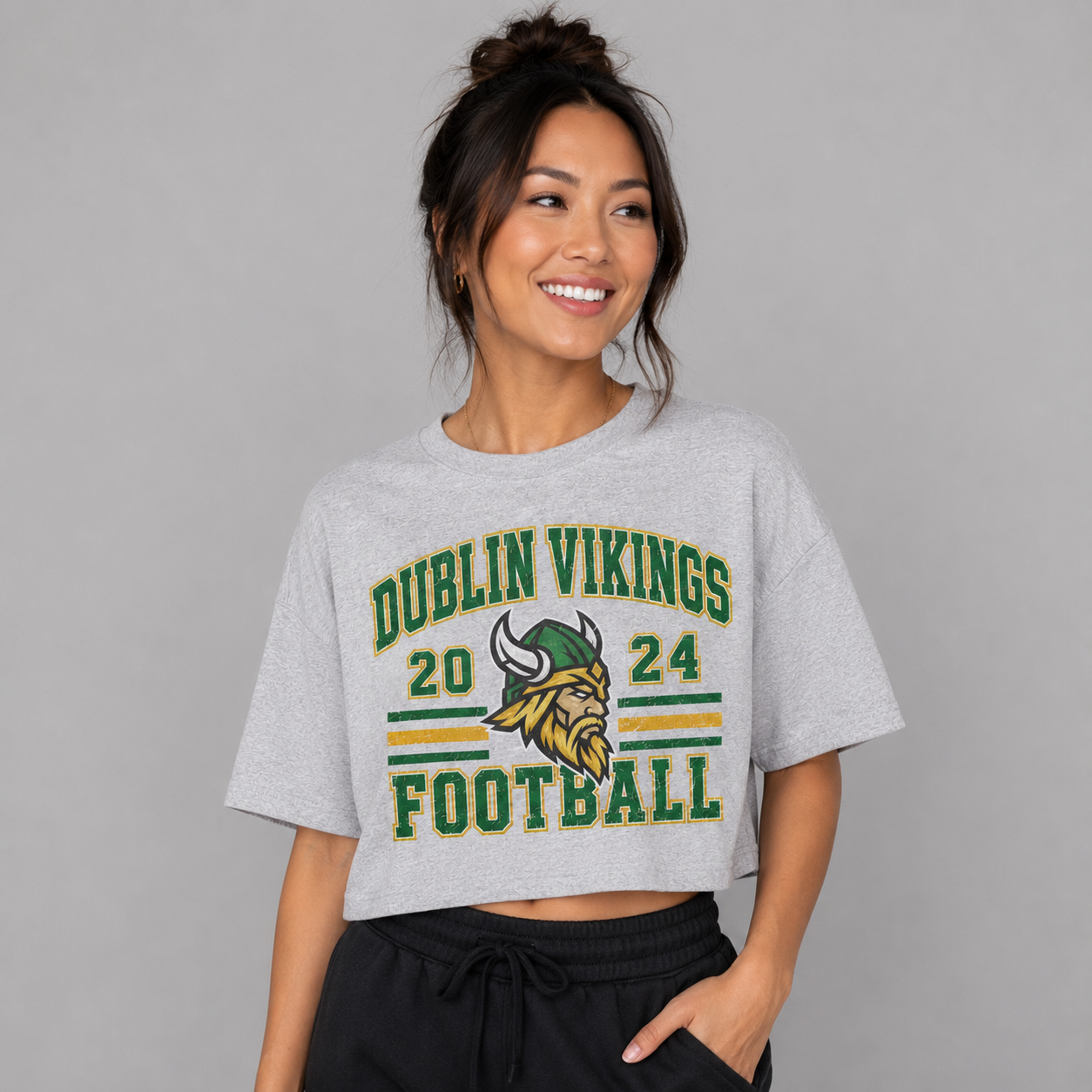DFL Vikings Vintage Modest Crop