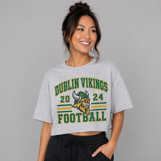 DFL Vikings Vintage Modest Crop