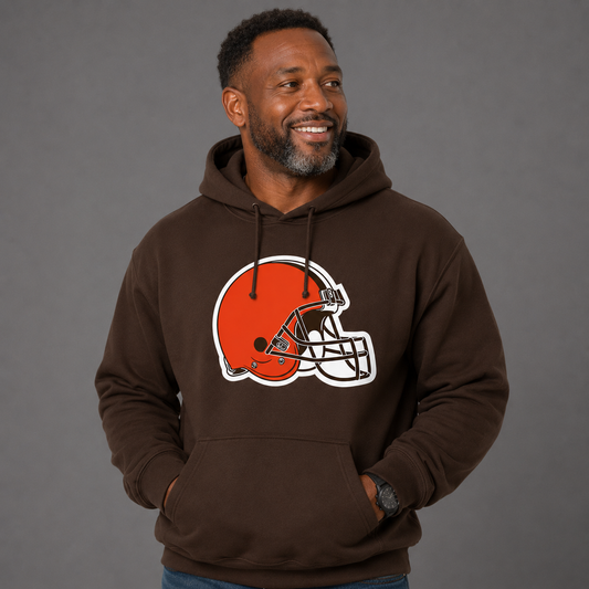 DFL Browns Helmet Hoodie