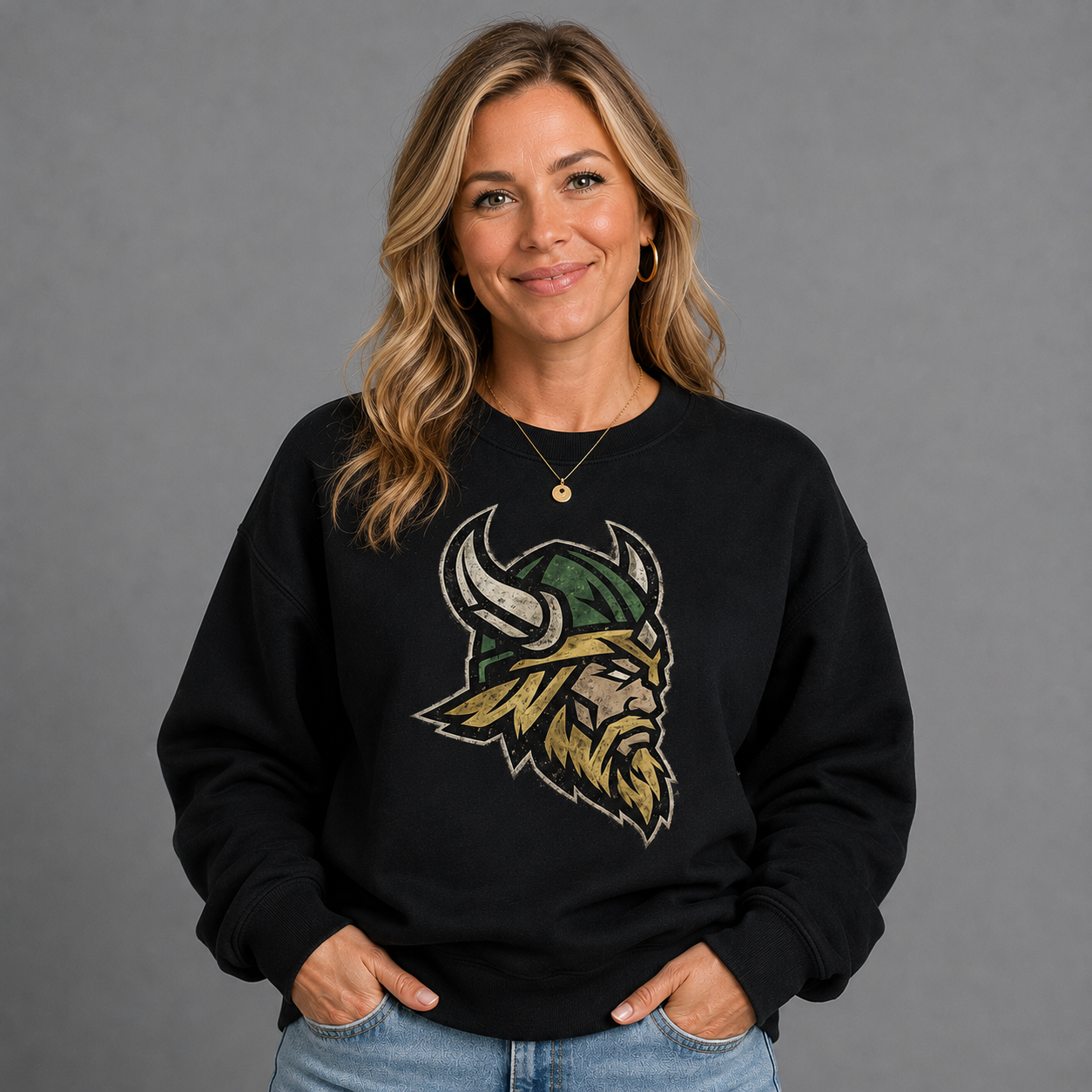 DFL Vikings Logo Crewneck Sweatshirt
