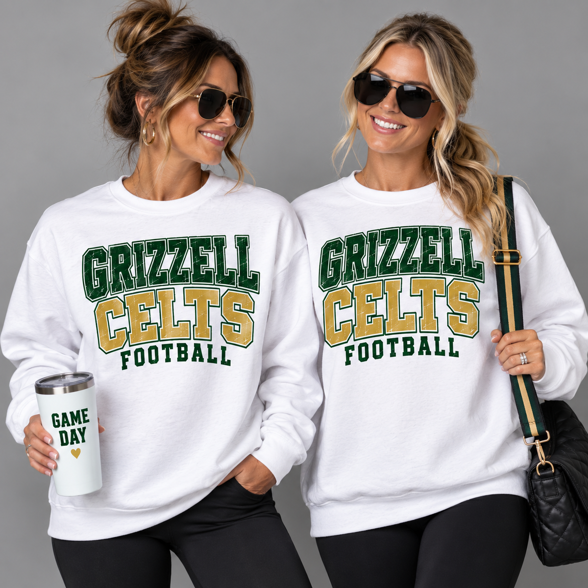 Grizzell Football Crewneck Sweatshirt