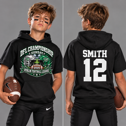 DFL CHAMPIONSHIP Short Sleeve Performance Hoodie