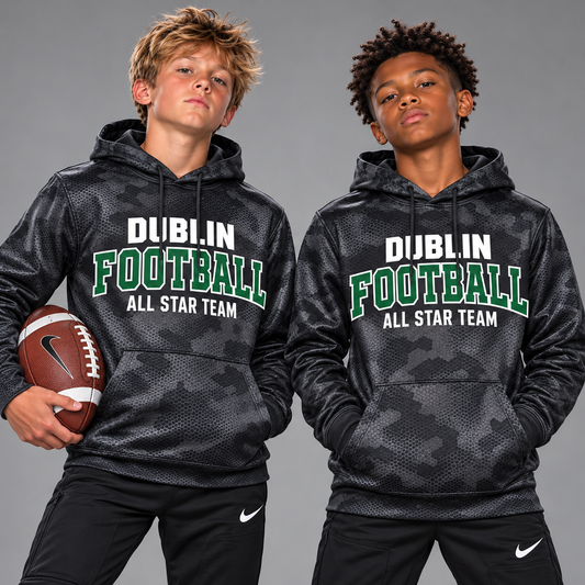 DFL Football All Star Camo Hex Hoodie