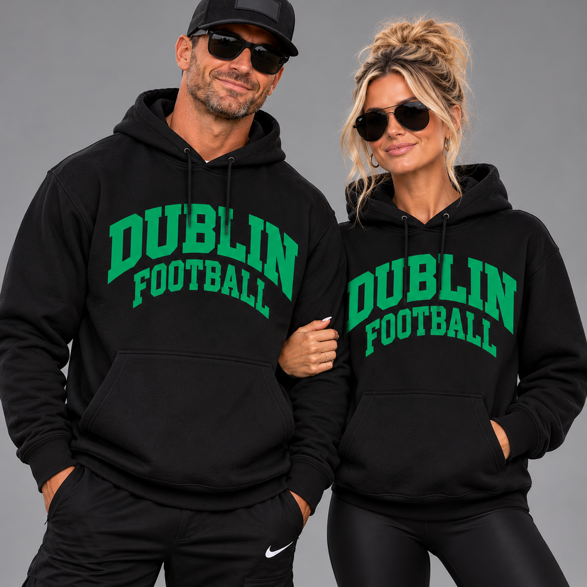 DFL Dublin Football Hoodie GREEN STYLE