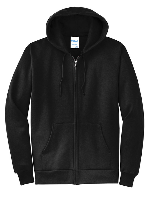 DeSales ZIP Hooded Fleece - GIRLS WRESTLING DESIGN