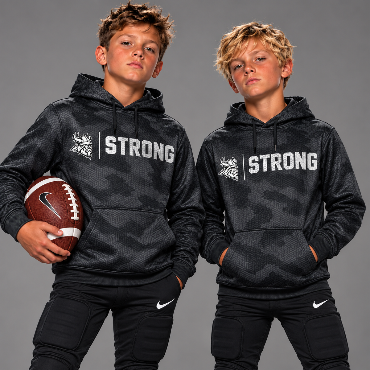 DFL Vikings Strong Camo Hex Hoodie