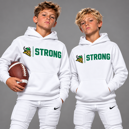 DFL Vikings Strong Hoodie WHITE OUT