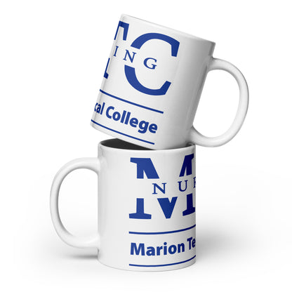 Marion Technical College Nursing White glossy mug